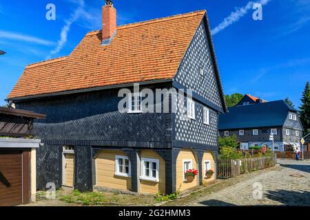 Schunkelhaus in Obercunnersdorf in der Oberlausitz in Sachsen Stockfoto