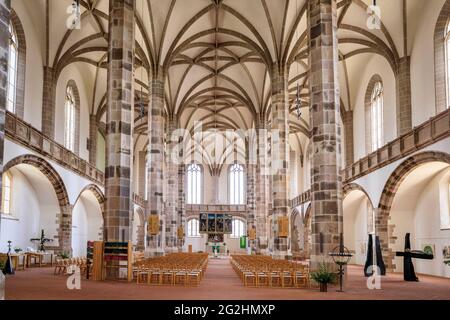 St. Wolfgang Kirche in Schneeberg Stockfoto