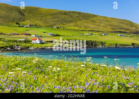 Levenwick, Festland, Schottland, Shetland-Inseln Stockfoto