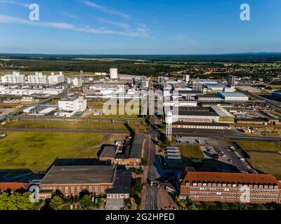 BASF-Schwarzheide baut Batteriefabrik Stockfoto