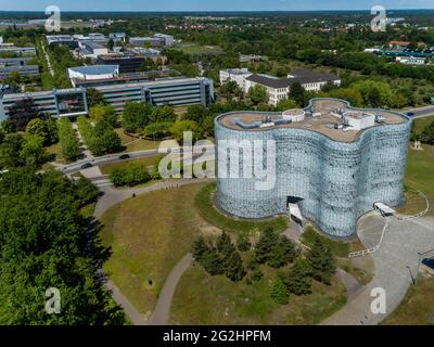 Blick auf den Universitätscampus der Brandenburgischen Technischen Universität BTU Cottbus-Senftenberg Stockfoto