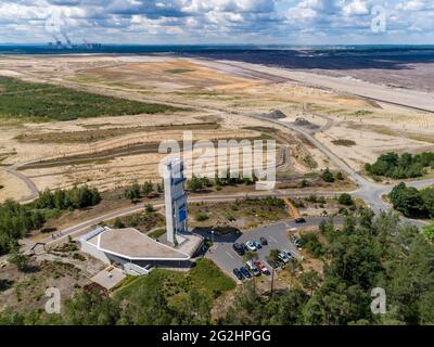 Aussichtsturm auf dem Schweren Berg Stockfoto