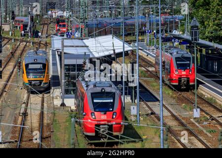 Cottbus Hauptbahnhof: Neuer Verkehrsknotenpunkt im südlichen Brandenburg Stockfoto