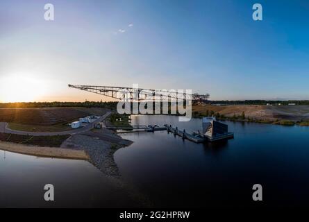 Das technische Denkmal F60 befindet sich im Dorf Lichterfeld bei Finsterwalde Stockfoto