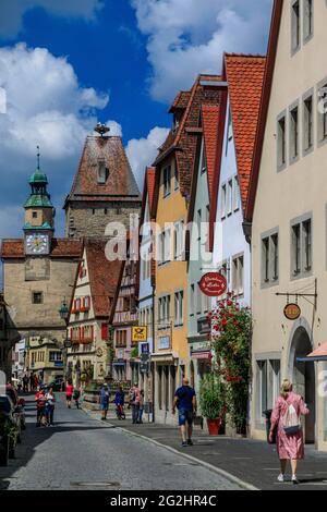 Röderturm in Rothenburg ob der Tauber Stockfoto