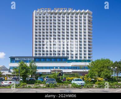 Rostock-Warnemünde, Hotel Neptun Stockfoto