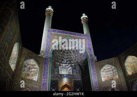 Freitagsmoschee auf dem Naghsche Jahan Platz in Isfahan, Iran Stockfoto