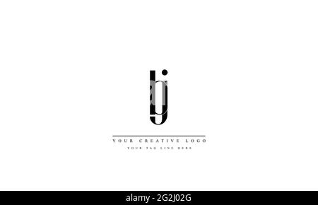 Letter Logo Design mit kreativer moderner Trendtypografie BJ JJ Stock Vektor