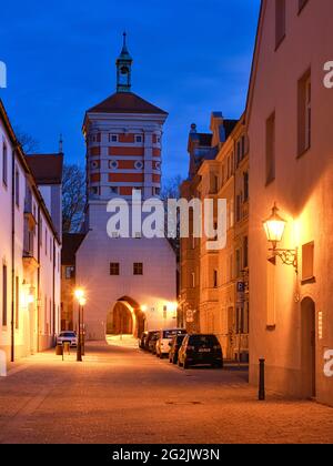 Brunnenmeisterhaus, Wasserturm, rotes Tor, Stadtmauer, Klinkerwand, Ziegel, Mauer, Stadtmauer, Sehenswürdigkeit, historische Sehenswürdigkeit, Ort des Denkmals, Denkmal, Denkmalschutz, aufgeführt, Historische Altstadt, Altstadt, UNESCO, UNESCO-Weltkulturerbe, Weltkulturerbe, UNESCO-Weltkulturerbe, Weltkulturerbe Stockfoto