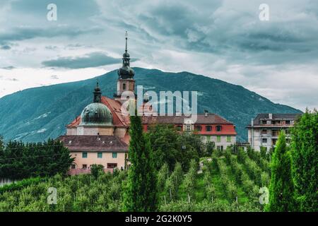 Ein altes Kloster in Südtirol, Italien. Stockfoto