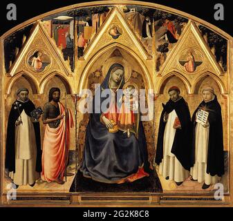 Fra Angelico - Martyr-Altar 1428 Stockfoto