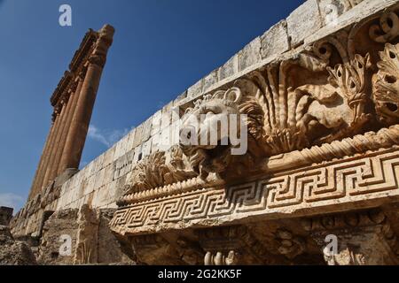 Altes Baalbek Stockfoto