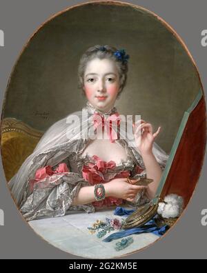 François Boucher - Jeanne Antoinette Poisson Marquise De Pompa Stockfoto