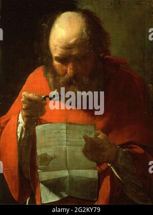 Georges De La Tour - Saint Jerome Stockfoto