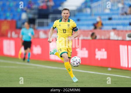 Leganes, Spanien. Juni 2021. Saulius Mikoliunas (LTU) Fußball: Internationales Freundschaftsspiel zwischen Spanien 4-0 Litauen beim Estadio Butarque in Leganes, Spanien . Quelle: Mutsu Kawamori/AFLO/Alamy Live News Stockfoto