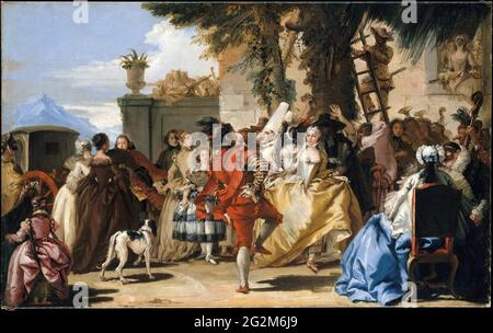 Giovanni Battista Tiepolo - ein Tanz auf dem Land Stockfoto