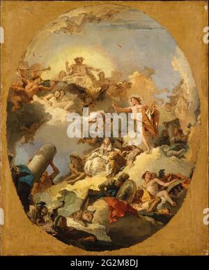 Giovanni Battista Tiepolo - die Apotheose der spanischen Monarchie 01 Stockfoto