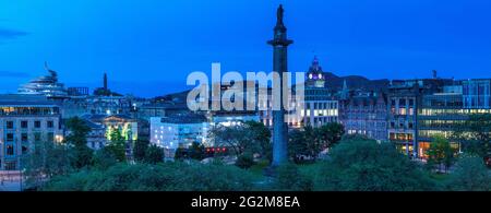 Luftaufnahmen vom Balkon mit Blick auf den St. Andrew Square Stockfoto