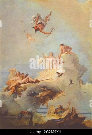 Giovanni Battista Tiepolo (1696-1770) - Olymp Stockfoto