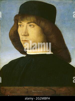 Giovanni Bellini - Porträt eines jungen Mannes 03 Stockfoto