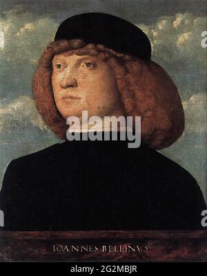 Giovanni Bellini - Portrait Junger Mann 1500 Stockfoto