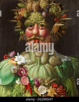 Giuseppe Arcimboldo - Rudolf II. Von Habsburg als Vertumnus Stockfoto