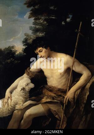Guido Reni - St. John Baptist Wilderness 1625 Stockfoto