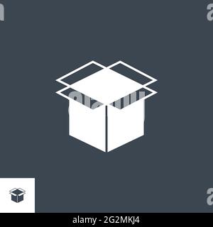 Box Vector Vector Glyph-Symbol Stock Vektor