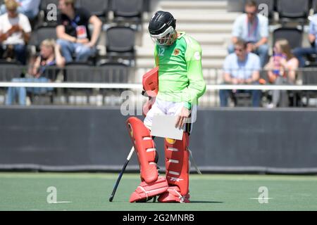 AMSTELVEEN, NIEDERLANDE - 12. JUNI: Alexander Stadler von Deutschland während der Euro Hockey Championships Männer-Match zwischen Deutschland und den Niederlanden im Wagener Stadion am 12. Juni 2021 in Amstelveen, Niederlande (Foto: Gerrit van Keulen/Orange Picturs) Stockfoto