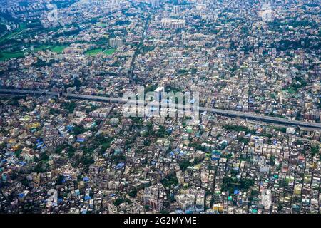 Ariale Ansicht Von Dum Dum City, Kalkata, Westbengalen, Indien Stockfoto