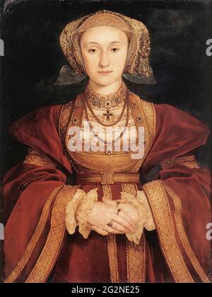 Hans Holbein der Jüngere - Portrait Anne Cleves 1539 Stockfoto