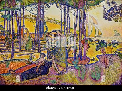 Henri-Edmond Cross (1856-1910) - Evening Air 1894 Stockfoto