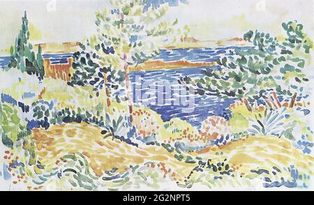 Henri-Edmond-Kreuz (1856-1910) - Lavendel Stockfoto