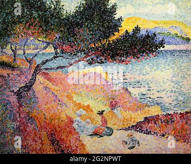 Henri-Edmond Cross (1856-1910) - L Plage De Saint Clair 1907 Stockfoto