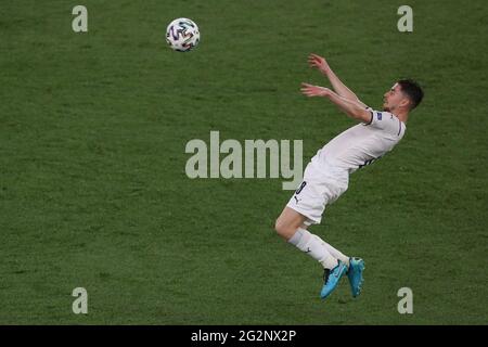 Rom, Italien, 11. Juni 2021. Jorgingho von Italien während des Spiels der UEFA European Championships 2020 im Stadio Olimpico, Rom. Bildnachweis sollte lauten: Jonathan Moscrop / Sportimage Kredit: Sportimage/Alamy Live News Stockfoto