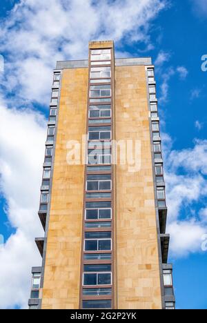 40 George Square, früher David Hume Tower genannt, vom Buccleuch Place, Edinburgh, Schottland, Großbritannien Stockfoto