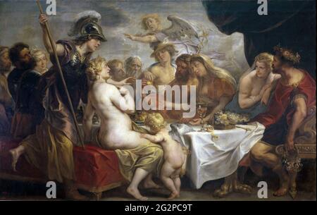 Jacob Jordaens - die Hochzeit von Thetis und Peleus Stockfoto