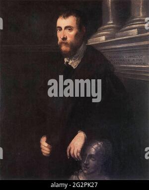 Jacopo Robusti alias Tintoretto - Portrait Giovanni Paolo Cornaro 1561 Stockfoto