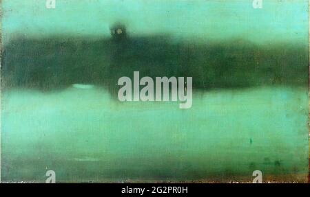 James Abbott Mcneill Whistler - Nocturne Grey Silver 1875 Stockfoto