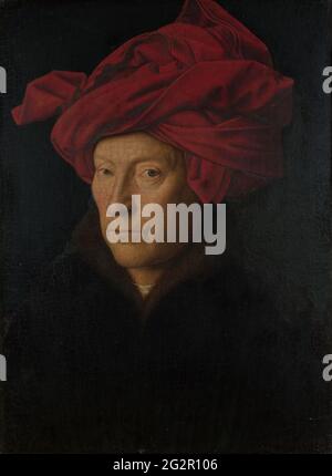 Jan Van Eyck – Selbstporträt Stockfoto