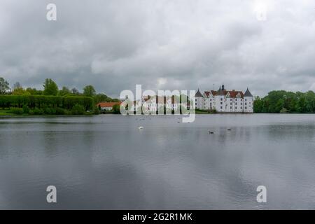 Gluecksburg, Deutschland - 27. Mai 2021: Blick auf die Gluecksburg in Norddeutschland Stockfoto