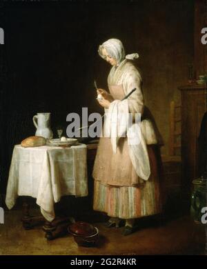 Jean Baptiste Simeon Chardin - die aufmerksame Krankenschwester Stockfoto