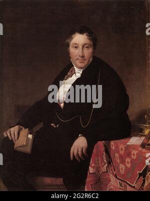 Jean-Auguste-Dominique Ingres - Porträt Monsieur Leblanc 1823 Stockfoto