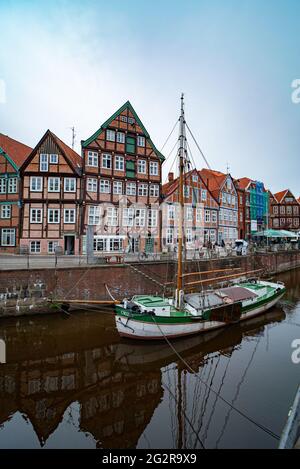 Ever Willy Museumsboot in Stade - STADT STADE, DEUTSCHLAND - 10. MAI 2021 Stockfoto