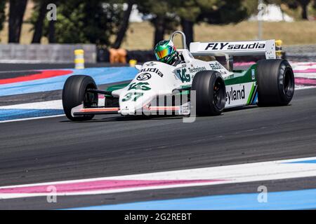 37 D'ANSEMBOURG Christophe (Bel), Williams FW07C - 3000cc 1981 Action während des Grand Prix de France Historique 2021, vom 11. Bis 13. Juni 2021 auf dem Circuit Paul Ricard, in Le Castellet, Frankreich - Foto Marc de Mattia / DPPI Stockfoto