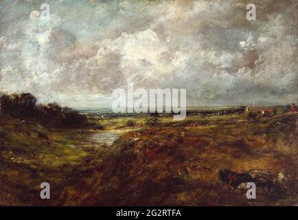 John Constable - Branch Hill Pond Hampstead Heath with a Cart and Carters Stockfoto