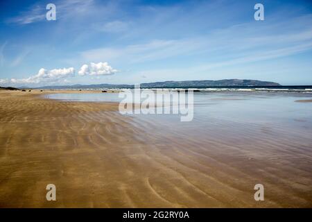 Auch bergab Benone Strand, Strand, einen großen Sand strand in Castlerock, County Derry, Nordirland genannt Stockfoto