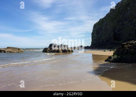 Auch bergab Benone Strand, Strand, einen großen Sand strand in Castlerock, County Derry, Nordirland genannt Stockfoto