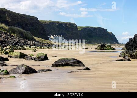 Auch bergab Benone Strand, Strand, einen großen Sand strand in Castlerock, County Derry, Nordirland genannt Stockfoto