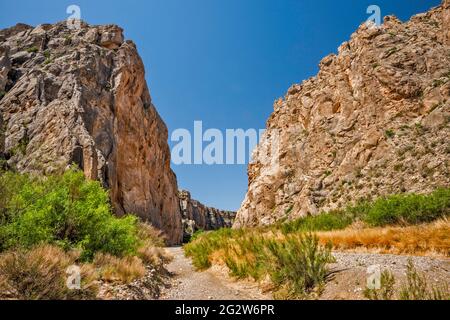 Dog Canyon, Santiago Mountains, Big Bend National Park, Texas, USA Stockfoto